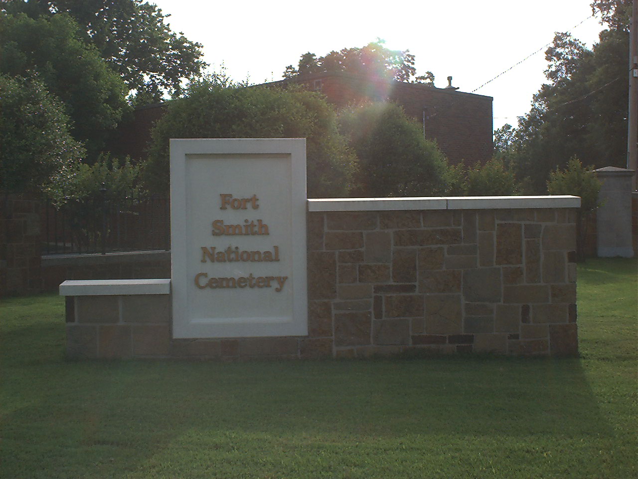 National Cemetery sign