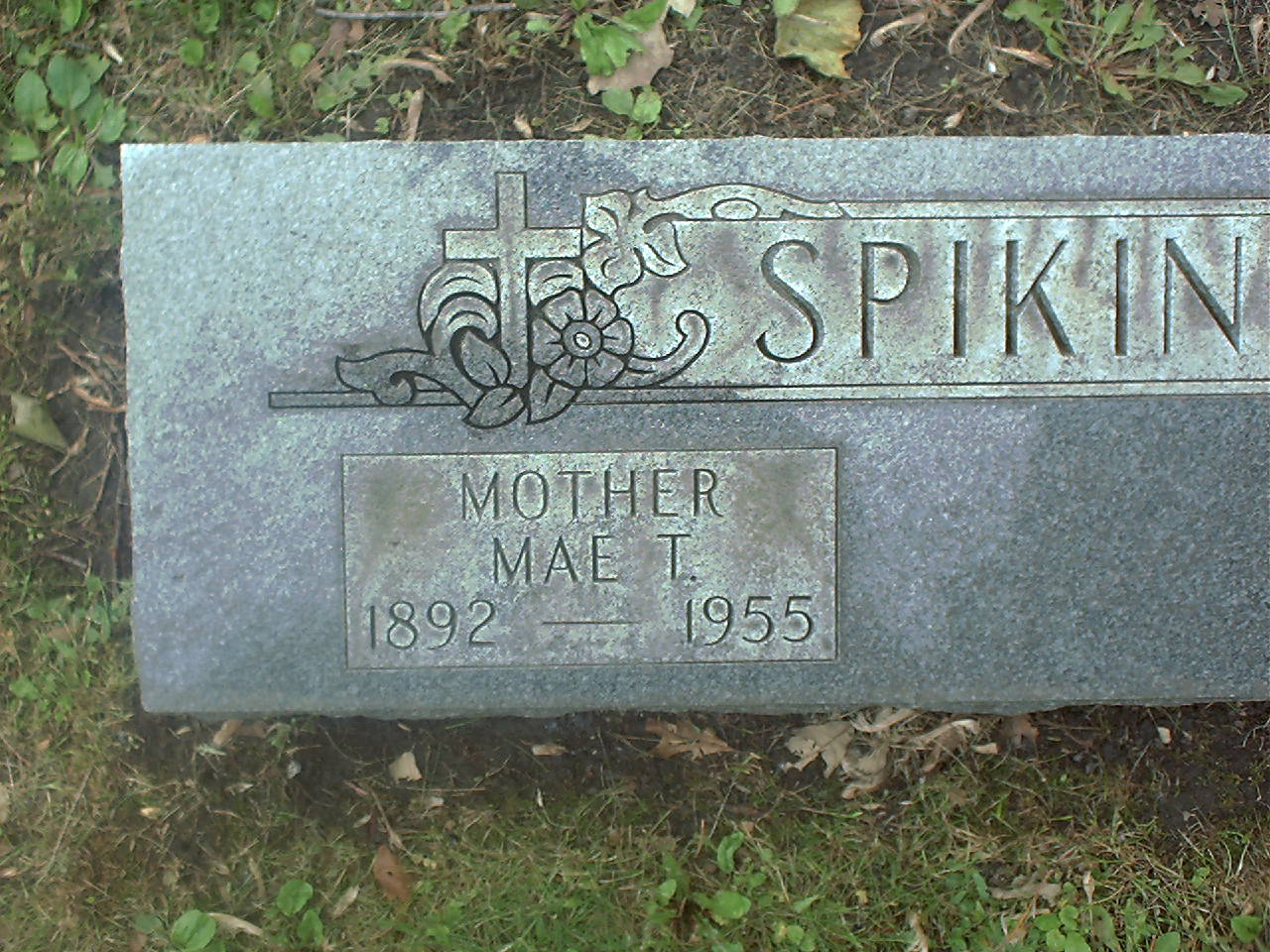 Mae T. Spikings detail