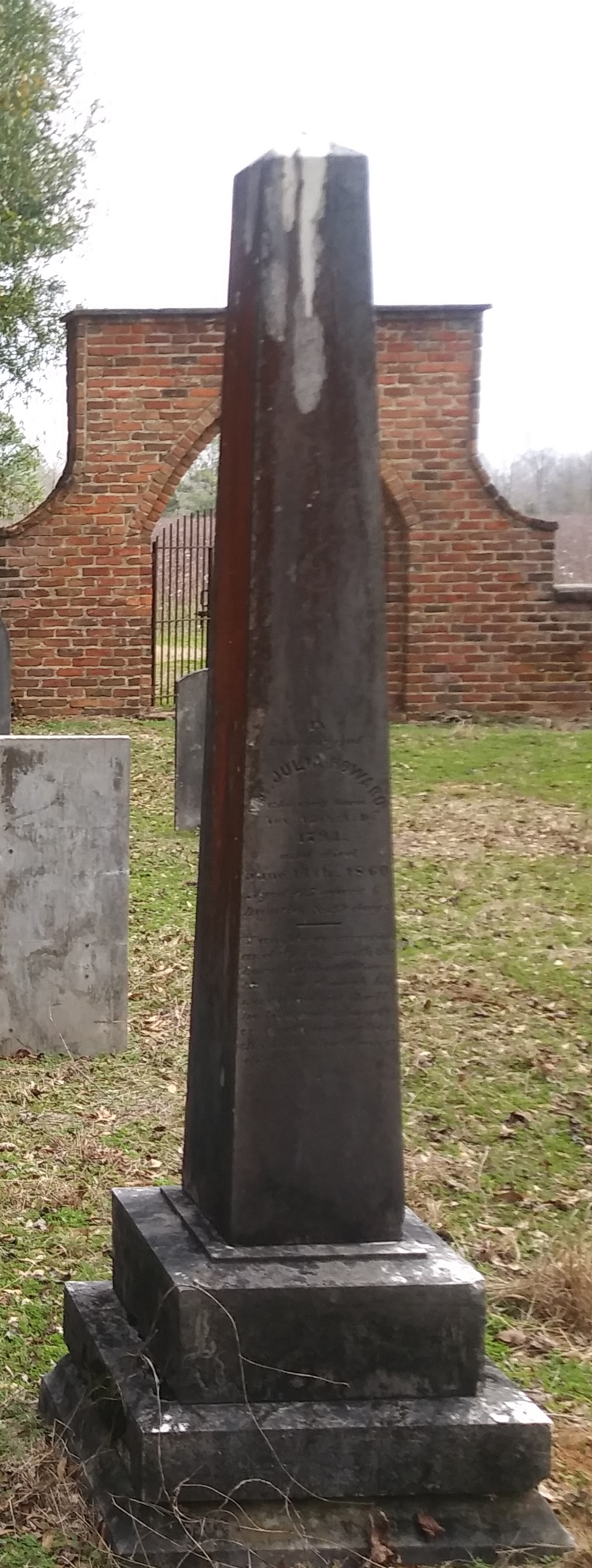 Julia Howard headstone