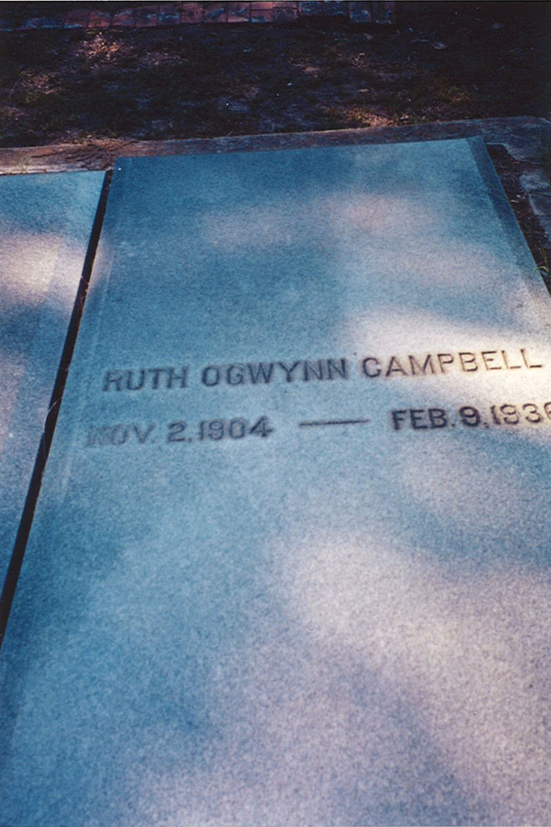 Ruth O&acute;Gwynn Campbell headstone